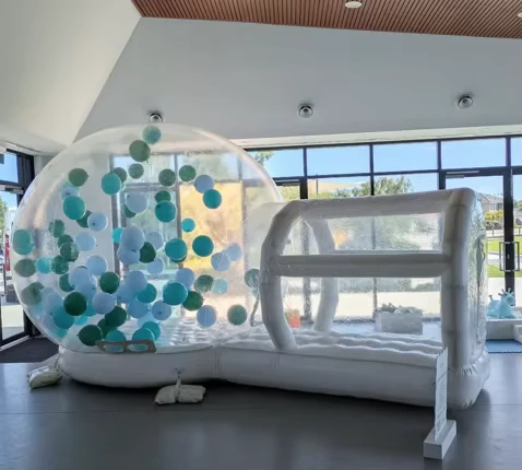 Commercial Party Rentals Transparent White Bounce House Inflatable Dome Bubble Tent Jumping Inflatable Bubble House With Blower