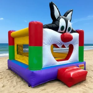 Commercial Playground Inflatable Bouncer with Slide Combo Jumping Castle Kids Inflatable Castle Safari King Bouncy Castle
