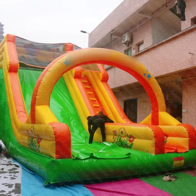 Commercial Rental Bounce and Houses Slide Inflatable Dry Slide for Backyard