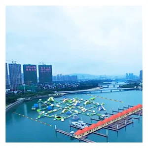 Công Viên Nước Bơm Khí Thương Mại Công Viên Nước Nổi Dành Cho Trẻ Em và Người Lớn
