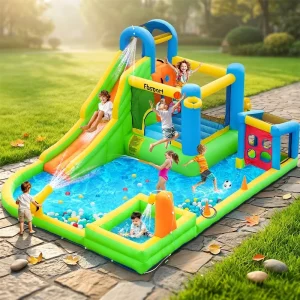 Commercial Soft Play Equipment Bounce House Inflatable Waterslide Swimming Pool Bouncy Castle