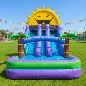 Commercial Spiderman Inflatable Bounce House PVC Spiderman Inflatable Bouncer Kids Bouncy Castle Inflatable with Slide