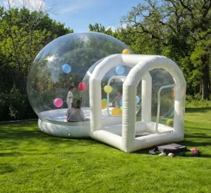 Commercieel Transparant PVC Inflatable Bubble Huis met Tunnel Duidelijke Bubble Dome Tent