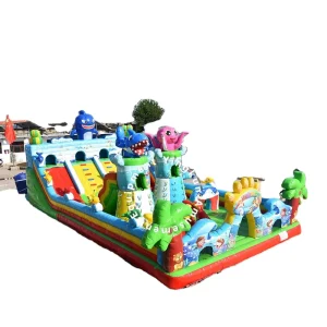 Commercial Underwater World Theme Inflatable Jumping Castle Combo Outdoor Equipment Inflatable Bouncer and Slide for Kids Adults