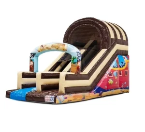 Commercial Unisex Adult Outdoor Inflatable Castle Water Slide Bouncy House PVC Material 100-500kg Capacity 5-10