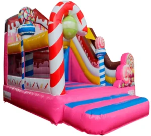 Castello Gonfiabile per Uso Commerciale con Soffiatore Materiale in Tessuto per Bambini e Neonati