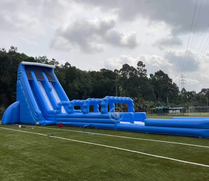 Escorrega Aquático Comercial Inflável - Escorrega Aquático Inflável de Duas Faixas Grande