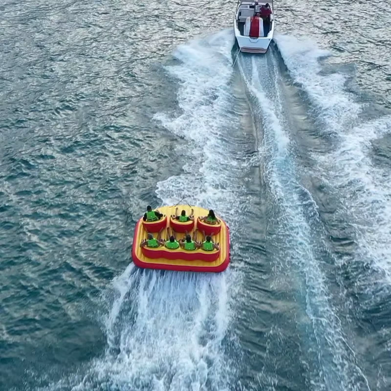 Commercial Water Toys Inflatable Drift Slider Towable Tube for Boating Inflatable Water Jet Ski Boat Flying Sofa Couch Tubes