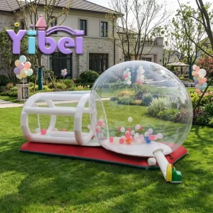 Commerciële Witte PVC 3*5m Opblaasbare Kasteel Bouncy House Tent Bubble House Ballon Milieuvriendelijk 400kg Capaciteit voor Bruiloft
