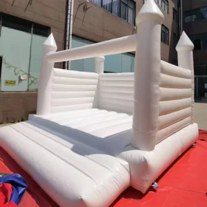 Commercial White PVC Inflatable Kids Bouncy with Blower for Weddings Inflatable Castle Popular Model Accessories