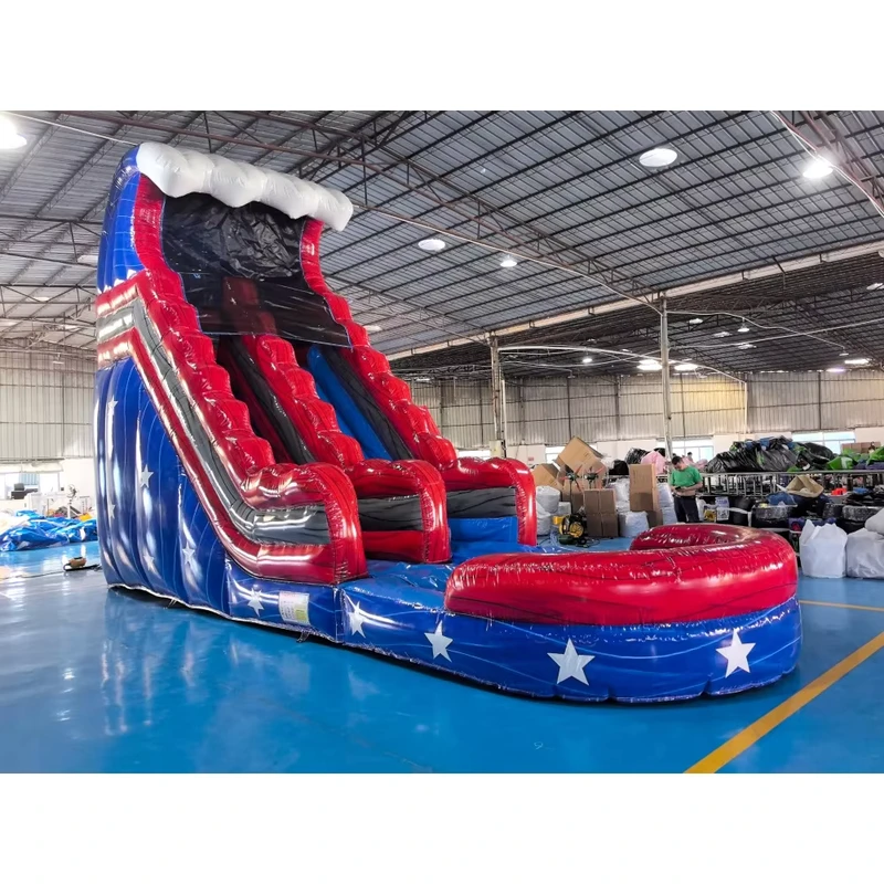 Seluncur Air Inflatable PVC Kelas Komersial untuk Penggunaan Luar Ruangan Logo Kustom untuk Acara Pesta Anak & Dewasa