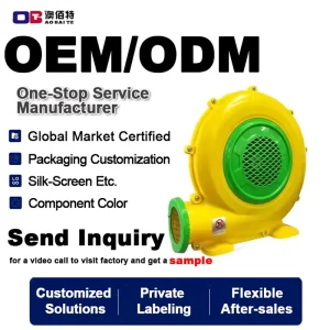 Compact Electric Air Blower Bulk Inflatable Blower Supplier Blower for Small Inflatable Toys jumping Castle