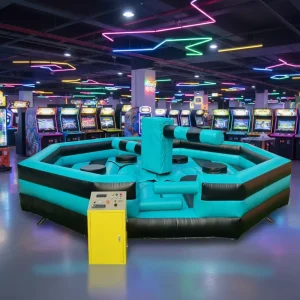 会社 人気の屋外インフレータブルメルトダウンゲーム 子供と大人向け