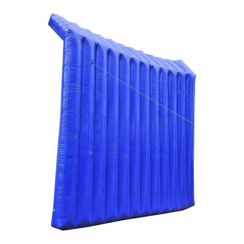 Blauwe PVC Inflatable Geluidswerende Wand voor Bouwplaatsgebruik
