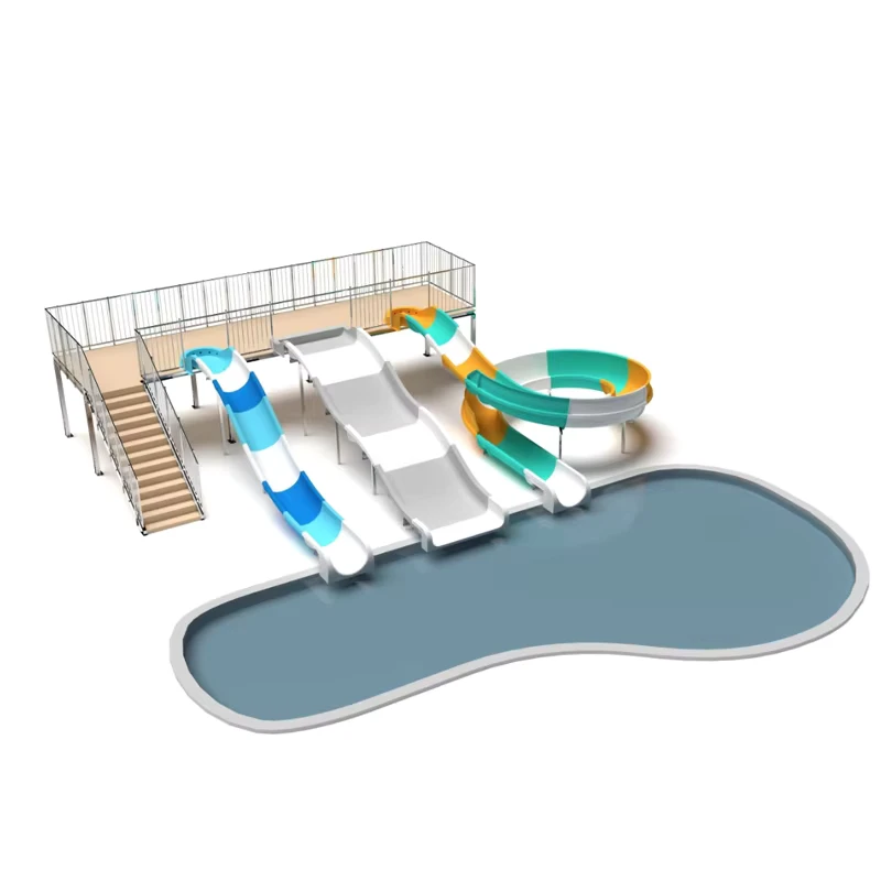 Costruzione della Fortezza d'Acqua al Parco Acquatico Ocean Park