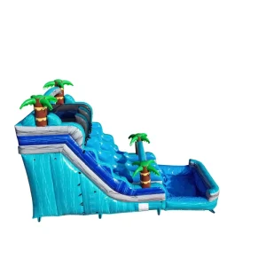 Lắp đặt thuận tiện, PVC tùy chỉnh, bền, thương mại, combo bouncy cho người lớn, cầu trượt đôi cho các bữa tiệc bơm hơi