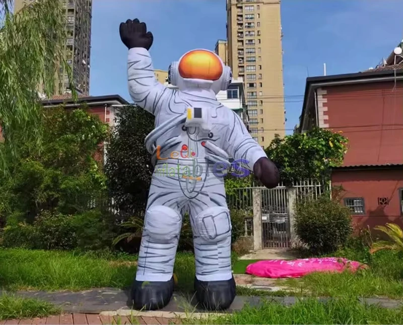 Modelo de Astronauta Cartoon de PVC para Fantasia, Mascote Gigante, Decoração para Publicidade ao Ar Livre, Inflável para Festas e Eventos