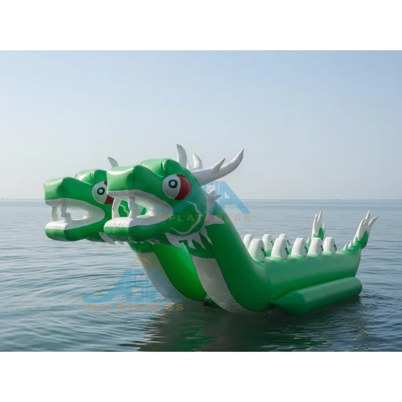 पागल पानी के खेल खेल inflatable ड्रैगन केला बोट पानी के खेल उपकरण मनोरंजन के लिए