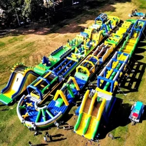 Crazy and Exciting Outdoor Adult Inflatable 5K Run Inflatable Large Assault Obstacle Courses