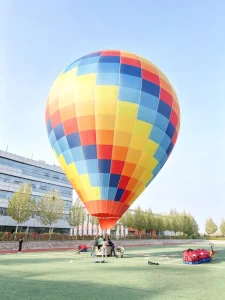 Creative Custom Special Shape Standard Size Weather Resistant 10 12ft Inflated Height Outdoor Inflatable Hot Air Balloon