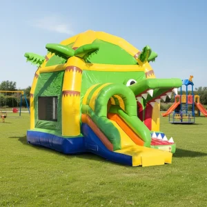 Crocodile Outdoor Giant Inflatable Bouncer Combo Kids Jumping Castle with Slide Bouncy House