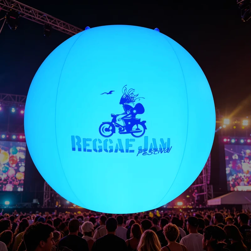 Balão Interativo LED DMX 512 Inflável Gigante com Luz Táctil para Eventos de Festival e Concerto