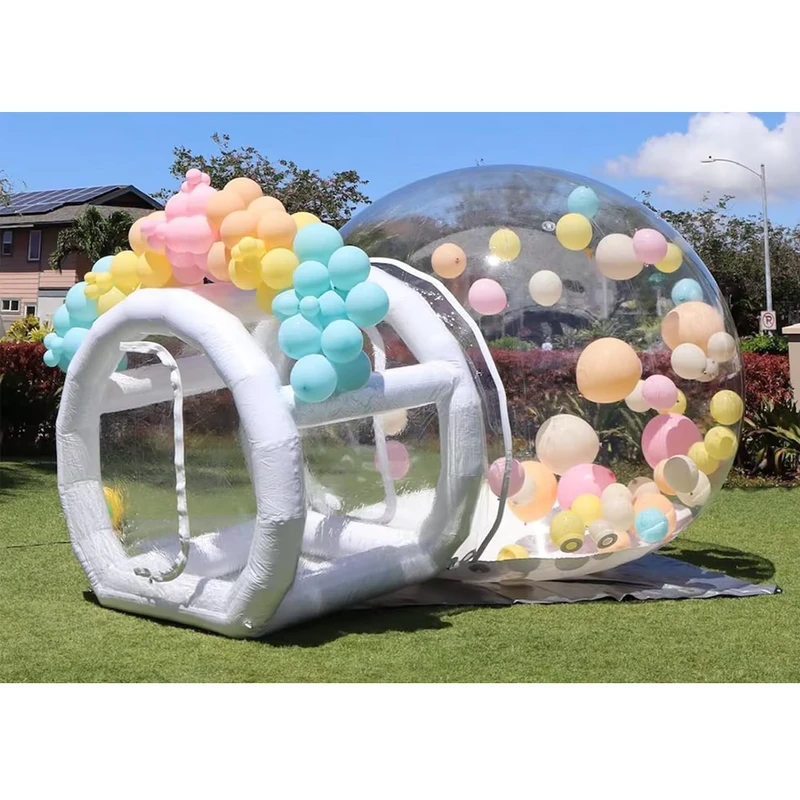 Kristallklares Bubble-Dome-Haus, Igloo, transparentes aufblasbares Ballon-Zelt