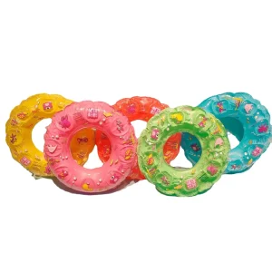 Kristallklarer PVC Aufblasbarer Doppel-Airbag Schwimmring Doppelter Kreis Pool Float für Kinder und Erwachsene für Strandpartys