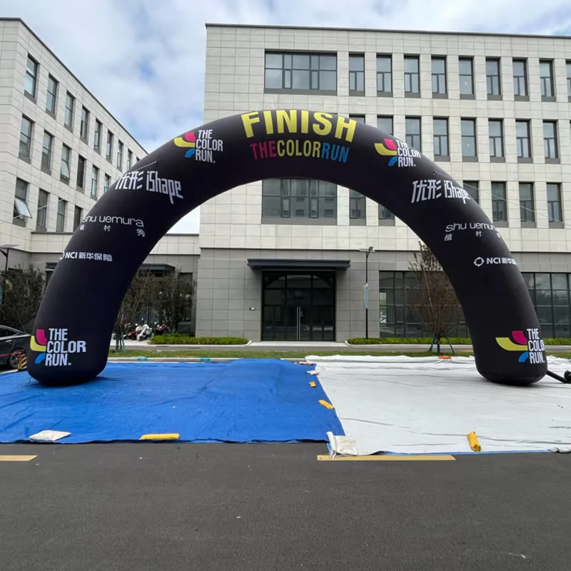 Curving Shape Inflatable Arches Outdoor Event Decorative Entrance Inflatable Rounded Arch for Kids Events