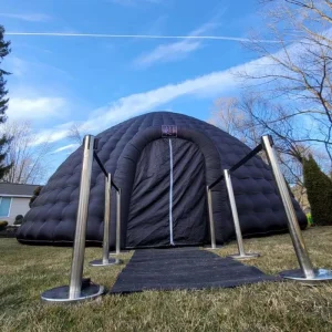 Custom 10m Black Giant Inflatable Igloo Tent Outdoor Air Dome Marquee Wedding Party Canopy