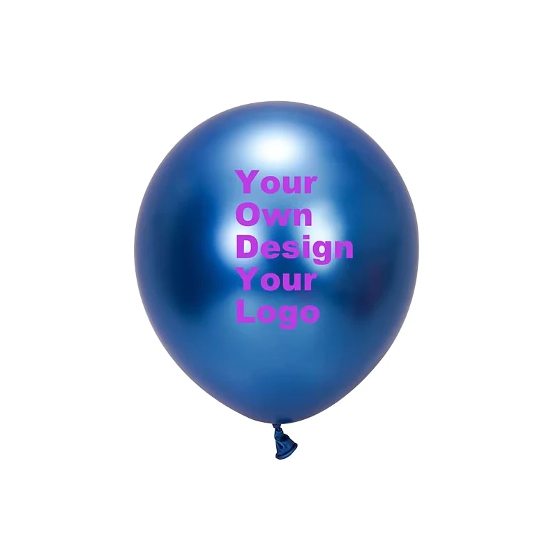 Balão de Publicidade Personalizado de 12 Polegadas, Inflável, 1 Cor, 1 Lado, Impressão em Tela com Logotipo, Balão de Látex