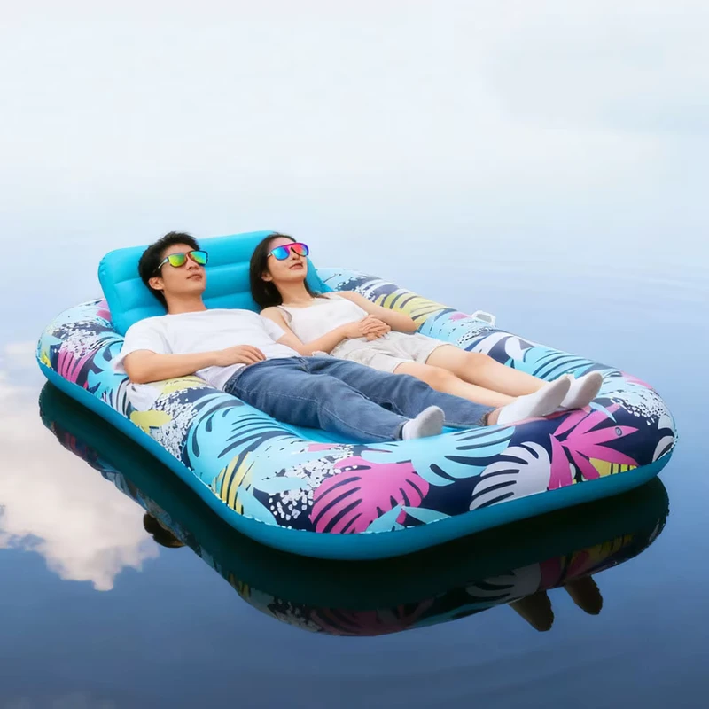 Flotador Inflable Personalizado para 2 Personas, Sillón Flotante de Piscina, Flotador de Agua, Cama Hamaca de Agua, Colchón