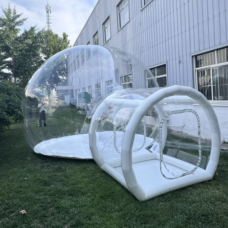 Rumah Gelembung Inflatable Kustom 3m 4m 5m Tenda Gelembung Transparan Luar Ruangan dengan Blower
