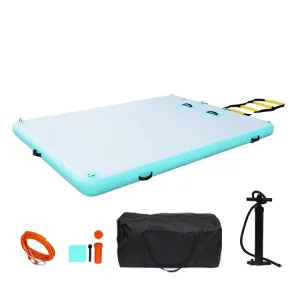 Custom 4ft 5ft 7ft 9ft Inflatable Dock Deck Floating Platform for Family Drop Stitch Floating Island Boat Dock