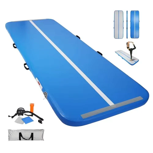 Tapete de Ginástica Inflável Personalizado 4x4M para Fitness e Tumble Track Grande Airtrack Inflável para Tumbling