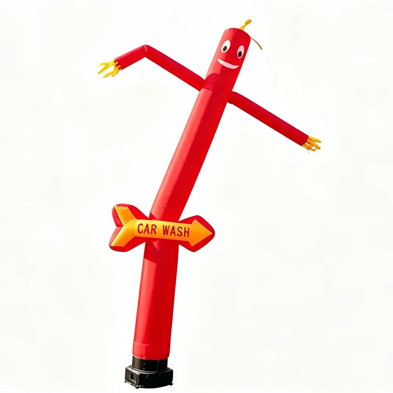 Custom 6m Advertising Inflatable Air Dancer With Arrow Sign Blower Driven Directional Sky Dancer Tube Man Promotion