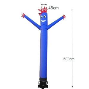 Custom Advertising Inflatable Air Dancer 190T Material Thermal Transfer Digital Printing 3-10m Size Outdoor Sports Clown Sky