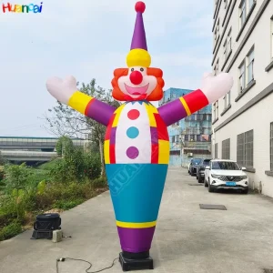 Pupazzo d'aria gonfiabile personalizzato, uomo danzante, clown gonfiabile, ballerino d'aria