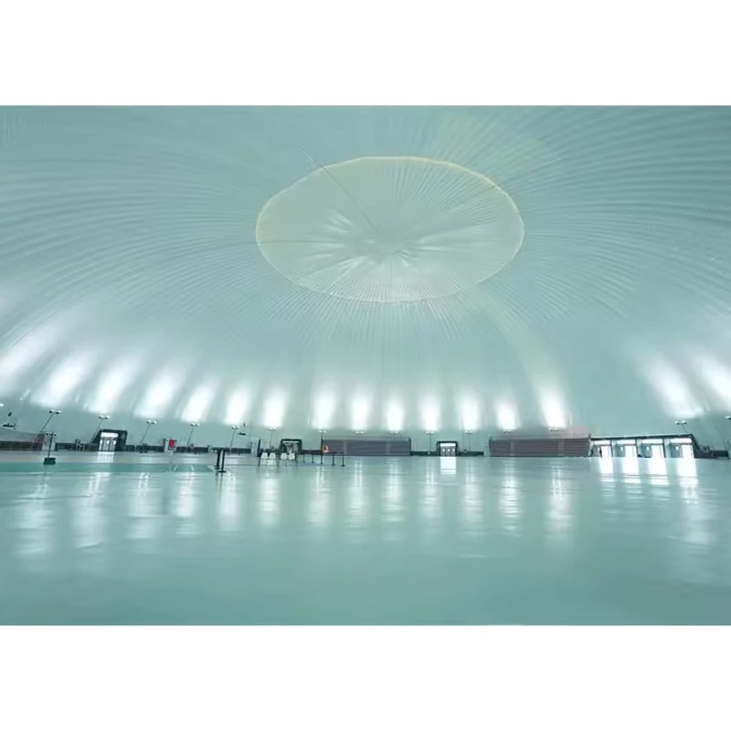 Estruturas de Membrana Pneumática Inflável Personalizadas com Apoio de Ar Arquitetura de Cúpula de Piscina de Natação Personalizada