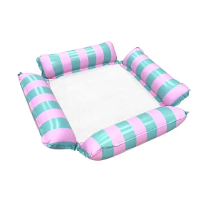 Custom Baby Lounge Float Square Mesh PVC Water Mattress Hammock Swimming Ring Inflatable Pool Fishing Float Tube for Adult