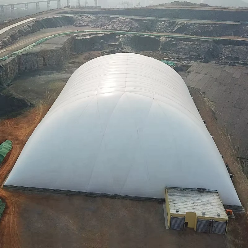 Aangepaste grote PVC luchtsteun opblaasbare opslagloods voor industrieel gebruik