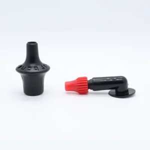 Custom Black Red Mouth Blow Oral Tube Swivel Buoy Air Valve for Inflatable Swimming Pool Float