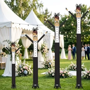 Aangepaste Bruid en Bruidegom Lucht Danser Decoratieve Opblaasbare Tuxedo Lucht Danser voor Bruiloft Feest