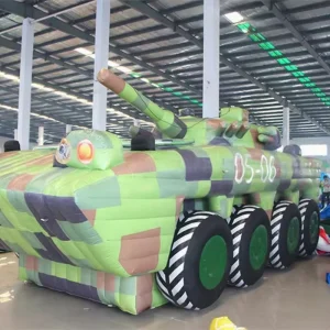Benutzerdefinierter Camouflage 10-12 Fuß aufblasbarer gepanzerter Tankmodell für Outdoor-Simulationsveranstaltungen und Ausstellungen