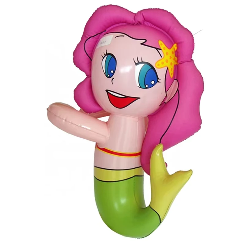 Individuelles Kinder-Spielbecken, Kunststoff, Aufblasbare Meerjungfrau-Wassertoys
