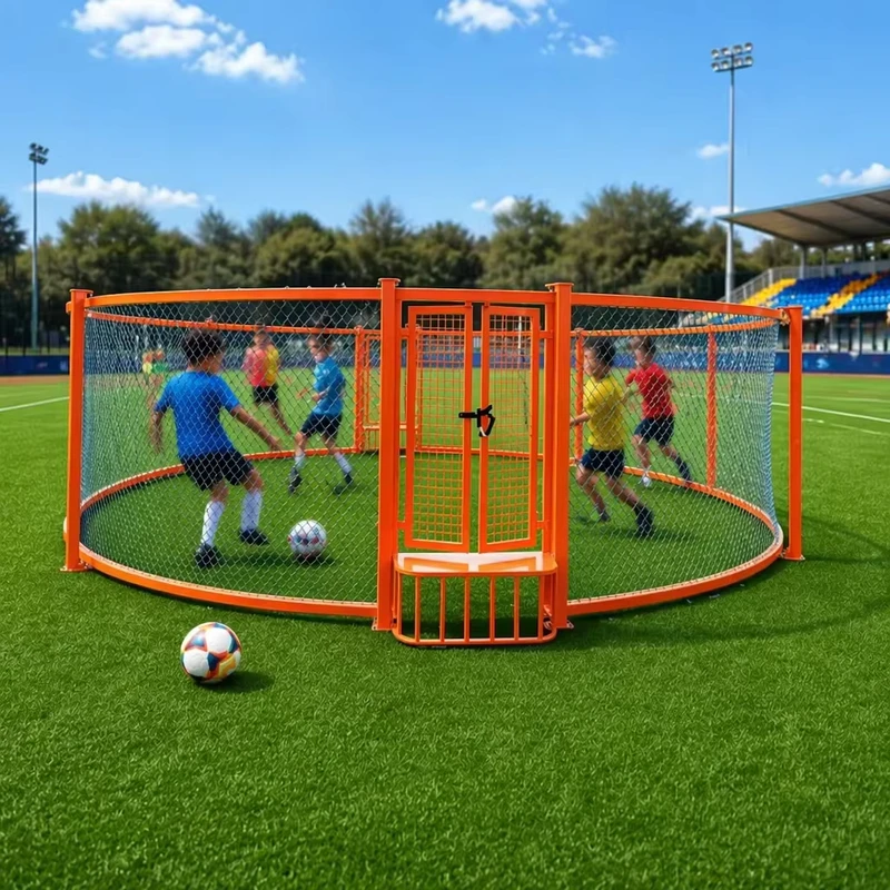 Cage de Fútbol Modular Enclosed Mini para Entrenamiento, Parque, Patio Escolar