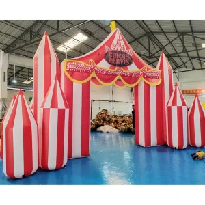 Custom Circus Club Portable Door Inflatable Entrance Arch Gate Blow up Circus Arch for Decoration