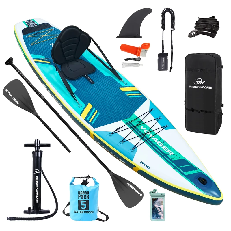 Aangepaste Kleurafdruk Opblaasbaar Stand Up Paddle Board 10'8" ISUP Surfboard Met Volledige Accessoires SUP Paddleboard