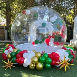 कस्टम वाणिज्यिक कार्यक्रम जन्मदिन की पार्टी वर्षा-प्रतिरोधी पीवीसी स्पष्ट inflatable क्रिस्टल गुंबद inflatable गुब्बारे तंबू बबल बाउंस हाउस