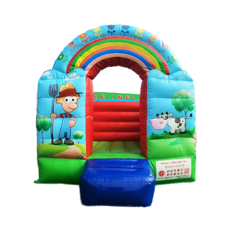 Maßgeschneiderter kommerzieller, vom Bauern inspirierten aufblasbaren Trampolin, Sprungbouncer, Hüpfburg